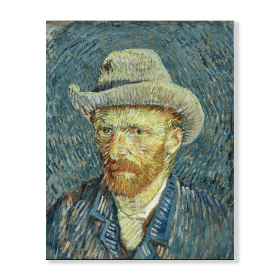 Van Gogh 1887: "Self-Portrait with Grey Felt Hat"