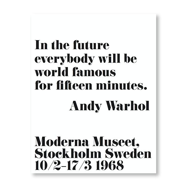 Andy Warhol Quote II