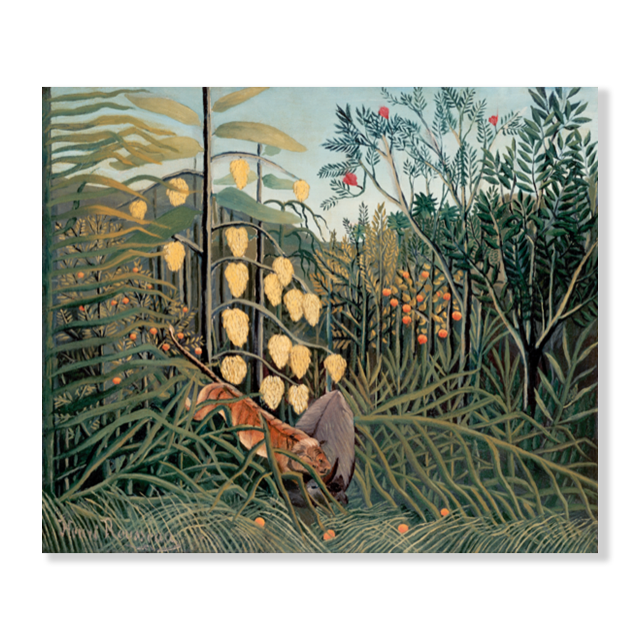 Henri Rousseau: "In a Tropical Forest"