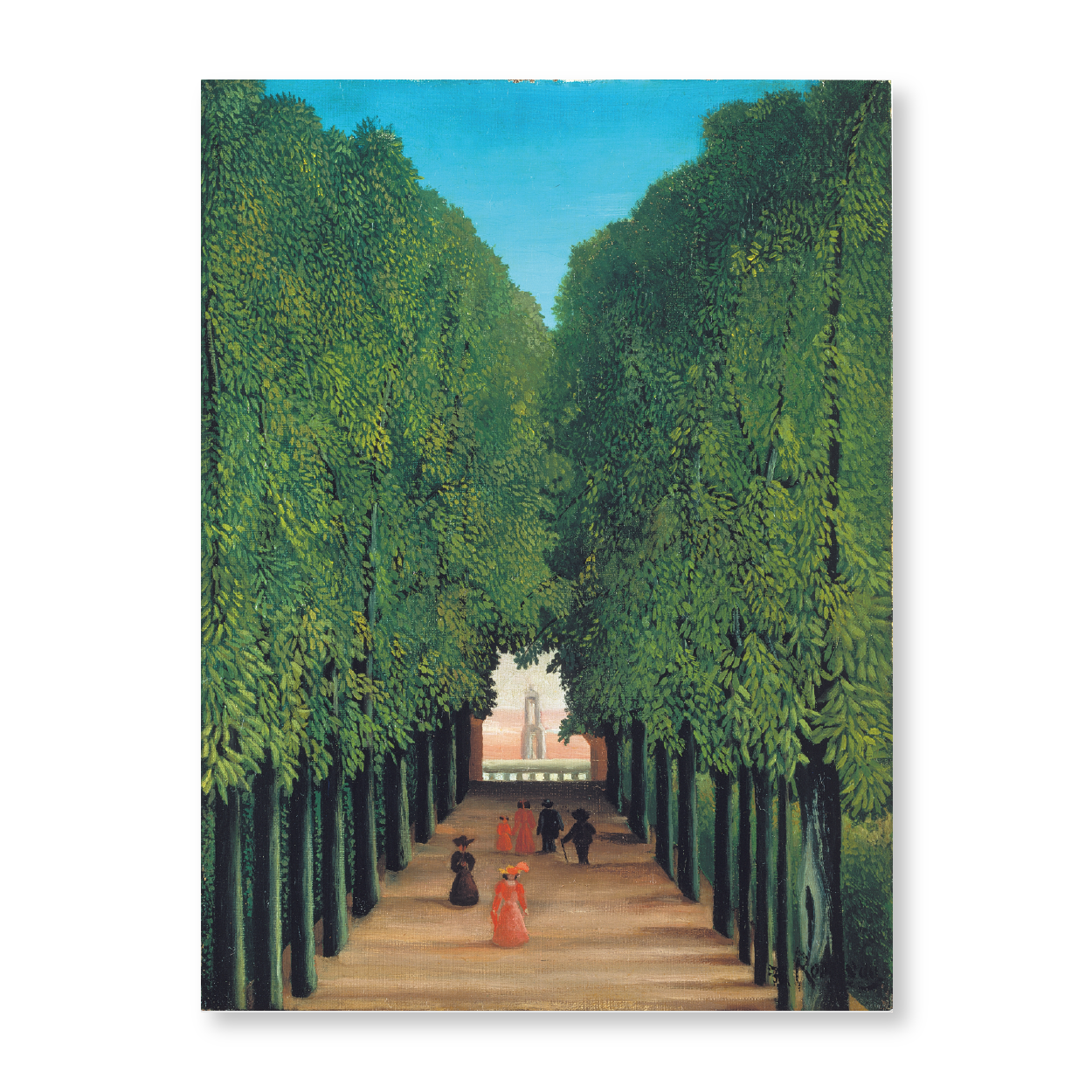 Henri Rousseau - "The Avenue in Saint-Cloud Park"