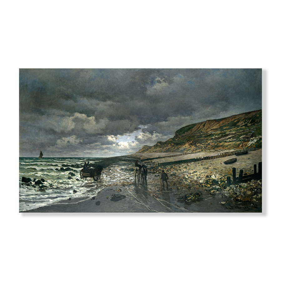 Monet: "La Pointe de la Hève at Low Tide" (1865)