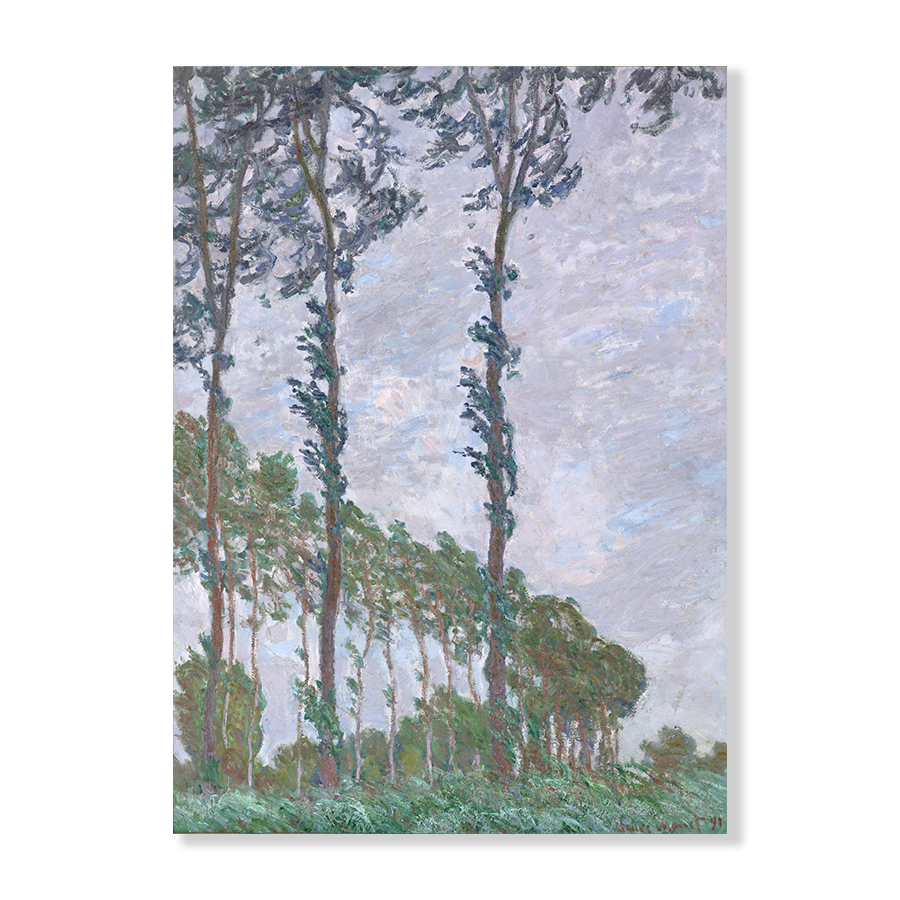 Monet: "Wind Effect, Series of The Poplars" (1891)