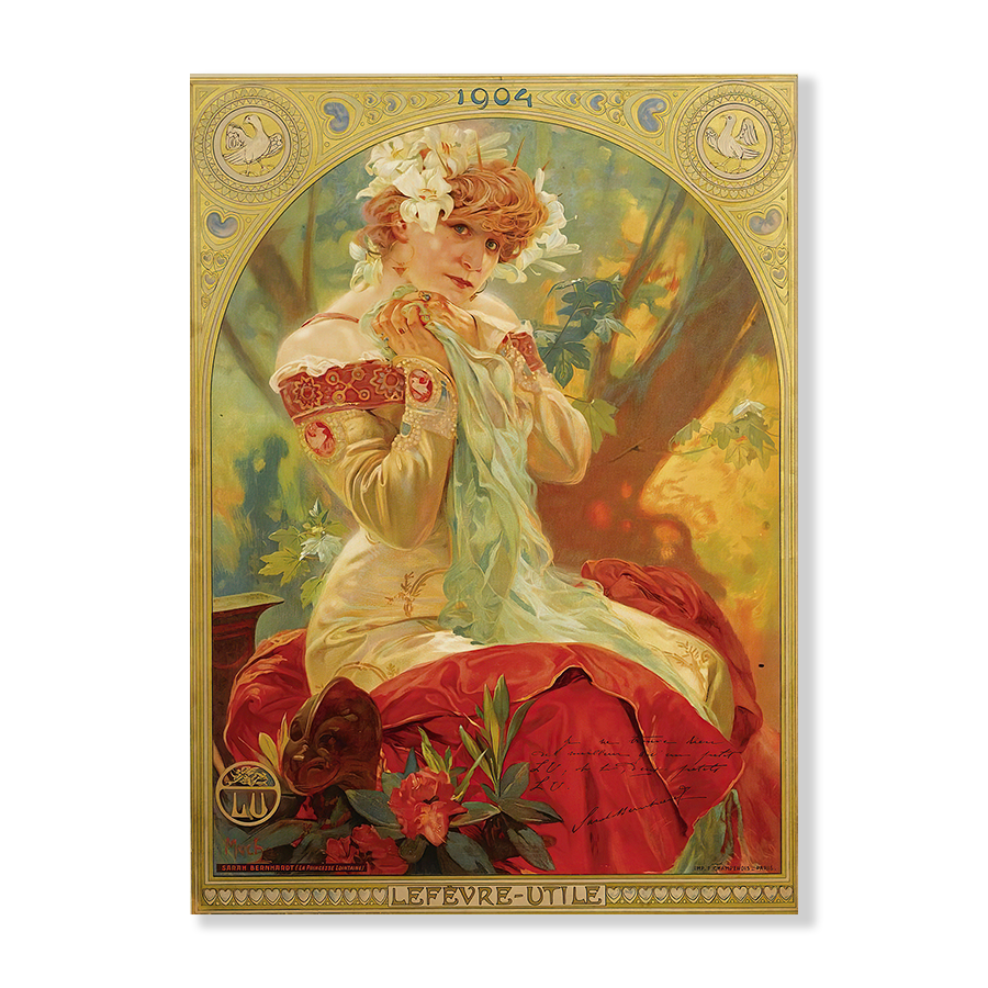 Mucha: "Lefevre Utile Sarah Bernhardt" (1903)