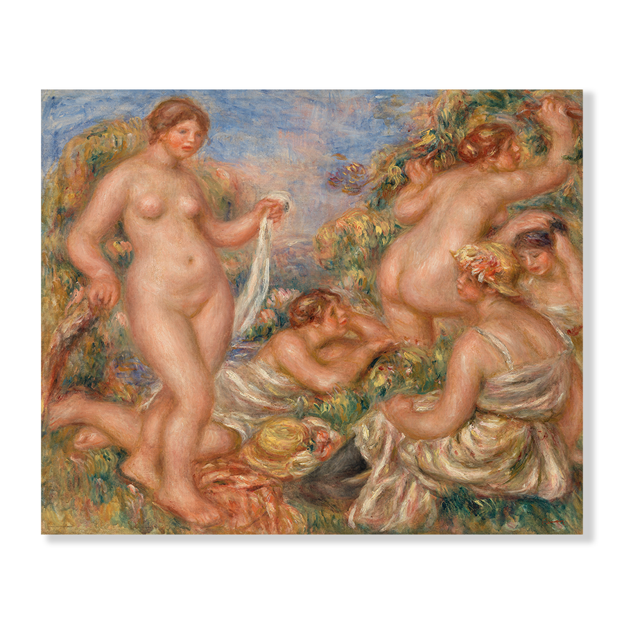 Pierre-Auguste Renoir: "Composition, cinq baigneuses" (1917)